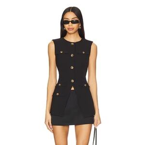 All the Ways Dallis Vest Top in Black